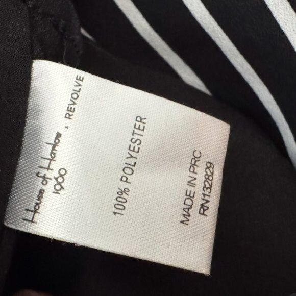 House of Harlow 1960 x Revolve Bree Striped Crop Top Black and White Size S - Picture 8 of 10
